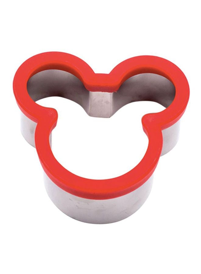Sharpdo Mickey Mouse Shape Stainless Steel Cookie Cutter Set Red/Silver 10x9.2x4.5cm  - Image 1