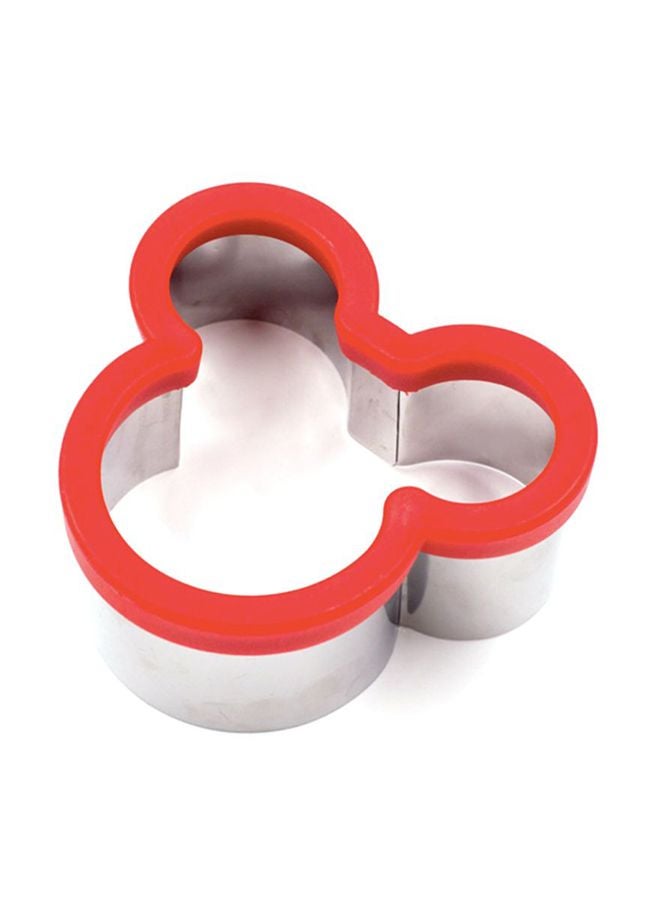 Sharpdo Mickey Mouse Shape Stainless Steel Cookie Cutter Set Red/Silver 10x9.2x4.5cm  - Image 2