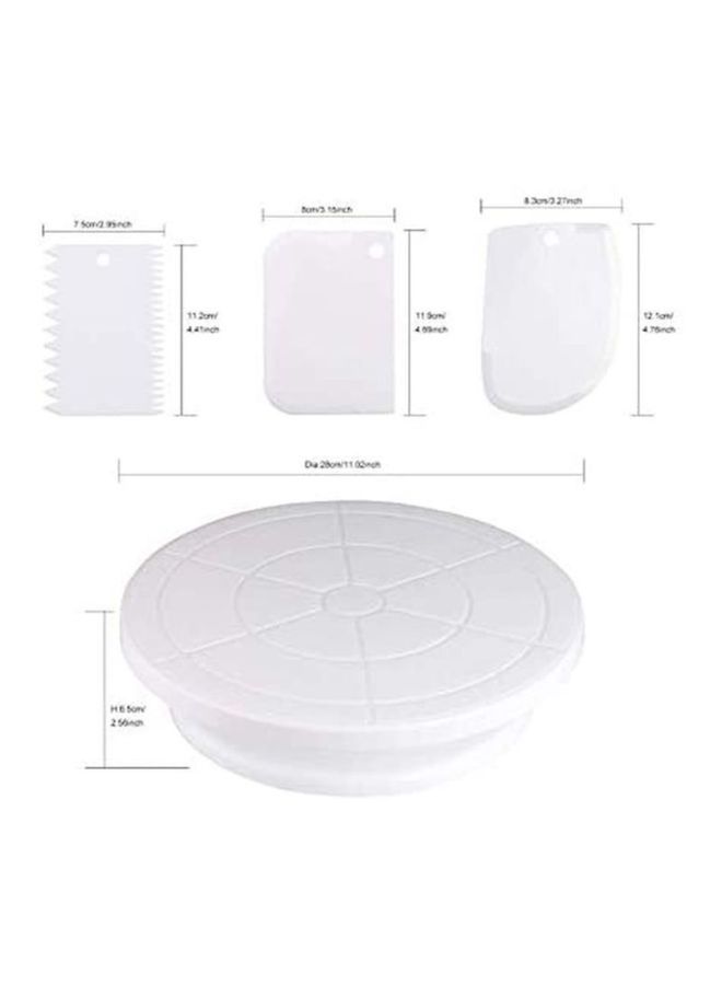 Beauenty 21-Piece Cake Decorating Kit White/Silver/Blue 28cm  - Image 2