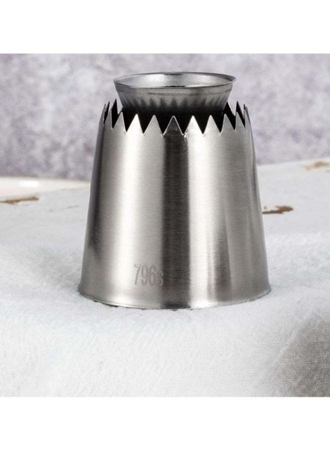 بيوينتي قمع مع أنبوب لتزيين الكيك فضي 5سم - Image 2