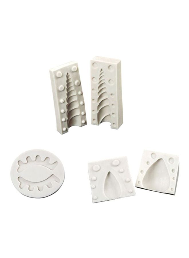 Beauenty 5-Piece Silicone Fondant Mould Set Beige  - Image 1
