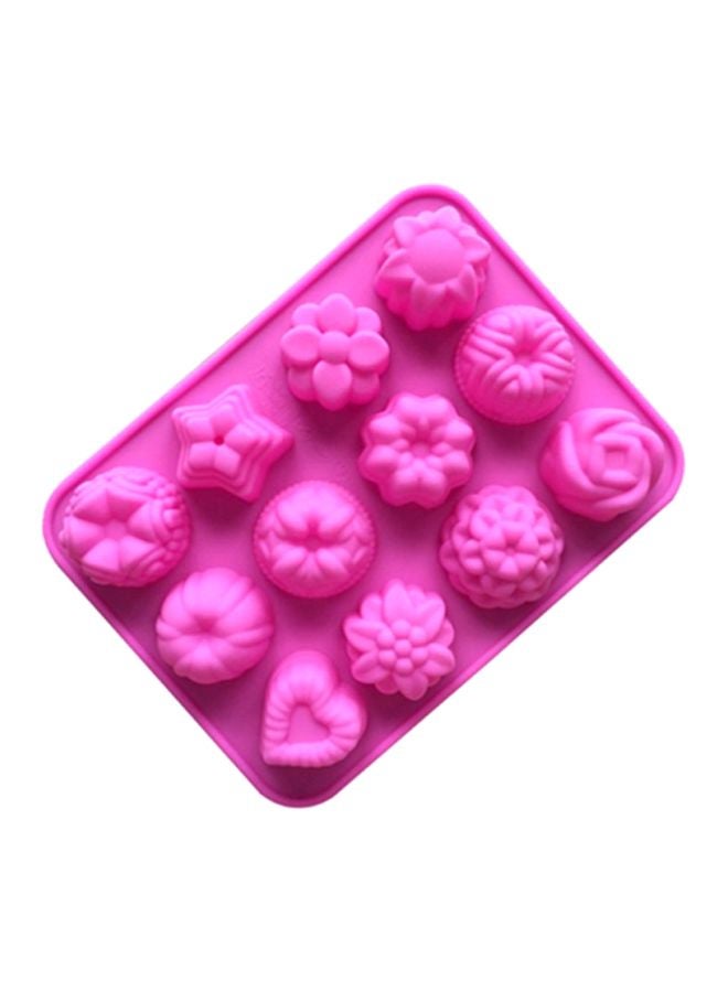 شاربدو قالب كعك من السيليكون وردي 21x16x2.5سم - Image 2