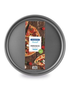 TRAMONTINA Brasil 35cm 2.5L Graphite Aluminum Pizza Pan with Interior and Exterior Starflon Max PFOA Free Nonstick Coating Graphite 35cm  - Image 2