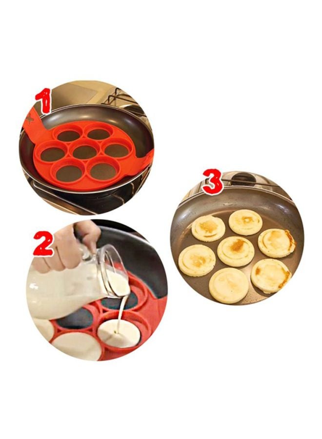 Cool Baby Silicone Non-Stick Pancakes Mould Red 40x24x2cm - Image 2