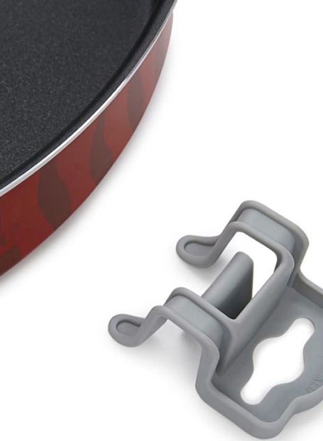 Tefal Les Specilistes 4 Piece Round Oven Dishes Kebbeh Set,  Aluminum Non-Stick Red/Black 28cm - Image 3