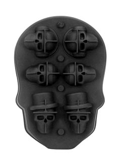 Skull Shape Ice Box Black 12.7x18.2cm