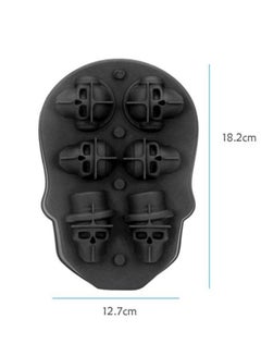 Sharpdo Skull Shape Ice Box Black 12.7x18.2cm  - Image 2