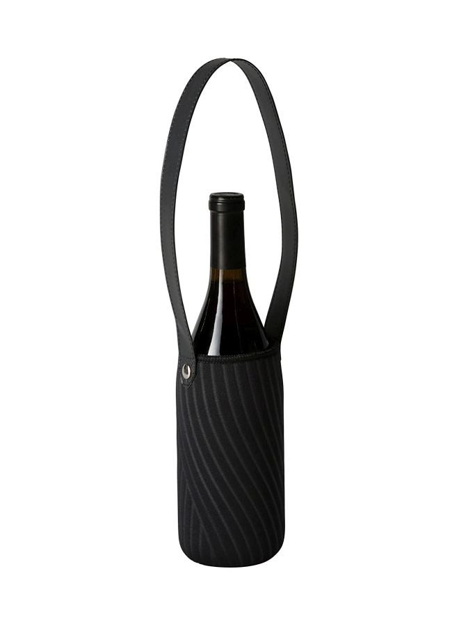 rabbit Insulated Wine Tote Black 7.25 x 4.43 x 5inch  - Image 2