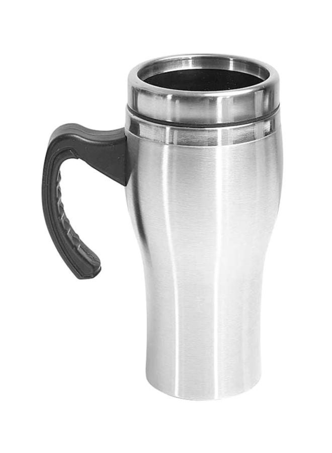DELCASA Stainless Steel Travel Mug Silver/Black 500ml 
