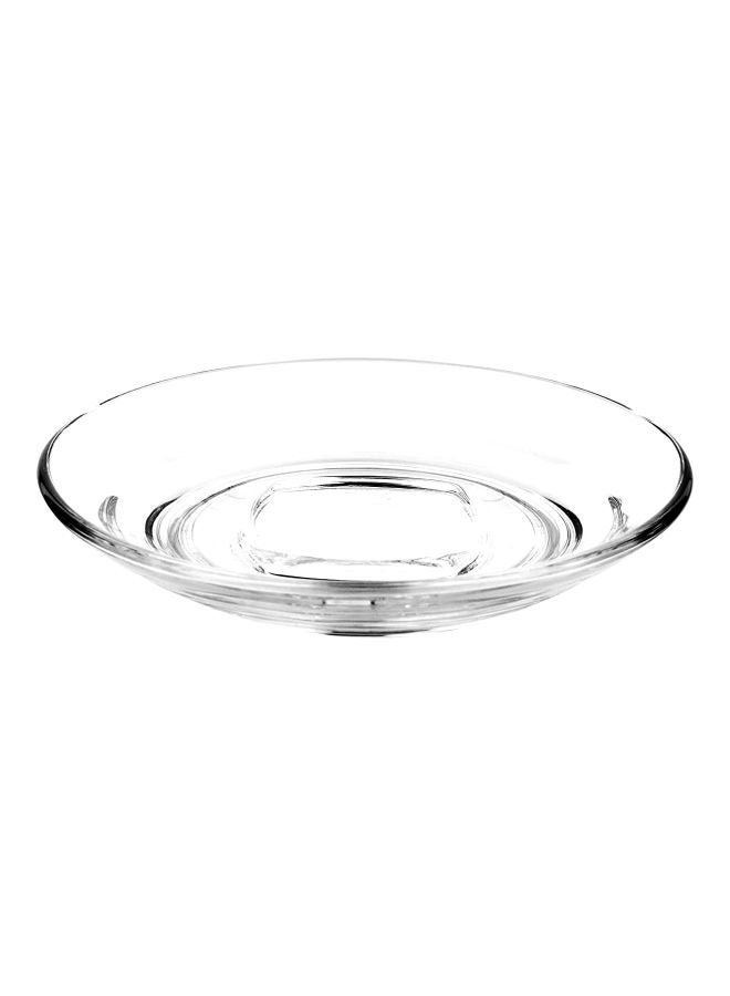 Ocean - Pack Of 6 Caffe Espresso Saucer Clear 4.75inch - Image 1