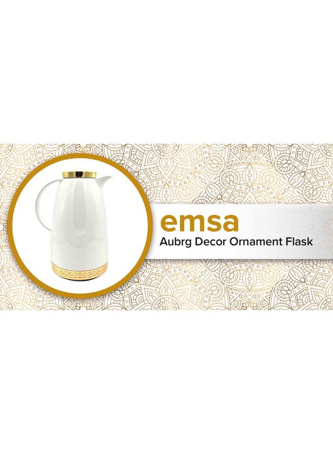 emsa Aubrg Decor Ornament Flask White/Gold 1.8Liters  - Image 3