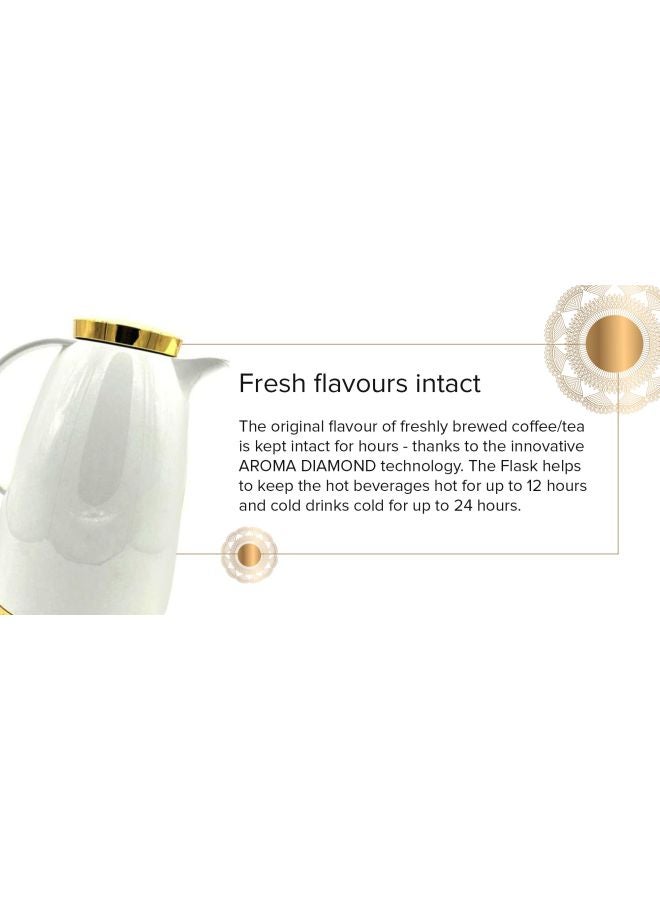 emsa Aubrg Decor Ornament Flask White/Gold 1.8Liters  - Image 4