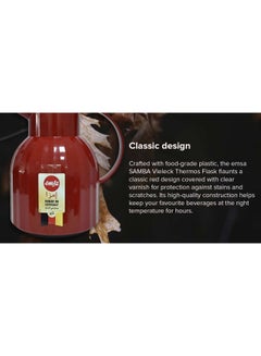 emsa Samba Vieleck Thermos Flask Red  - Image 5