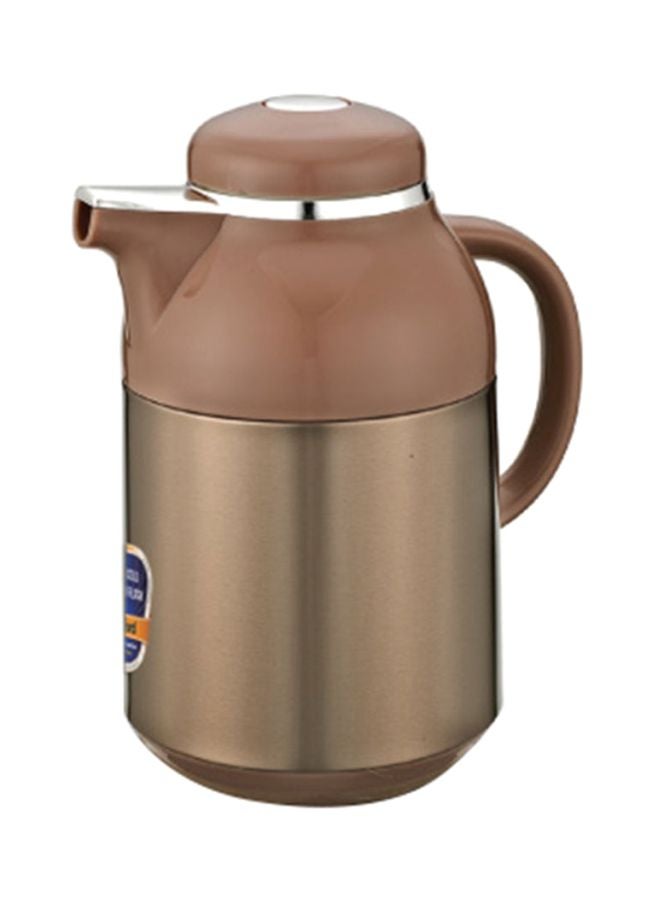 Vacuum Flask 1.3L Brown/Silver