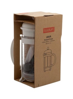 bodum Java French Press Coffee Maker White/Clear 11.4x16.5x25.7cm  - Image 3