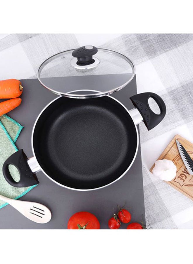 رويال فورد طبق خزفي مع غطاء من الزجاج المقوى أحمر / أسود / صافي 32سم - Image 3