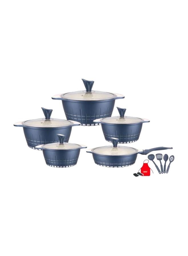 DESSINI 17-Piece Dessini Cookware Set Blue 