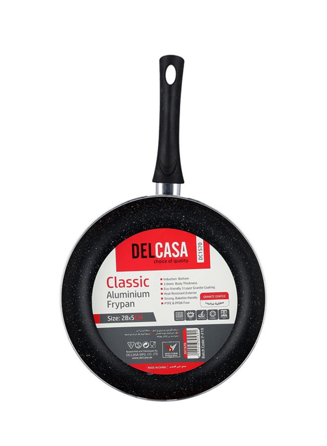 ديلكاسا مقلاة مانعة للالتصاق من الألومنيوم رمادي/أسود 28x5سم - Image 4