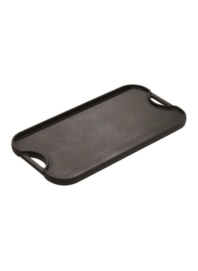 LODGE Reversible Griddle Pan Black 20x10.5x0.8inch  - Image 3