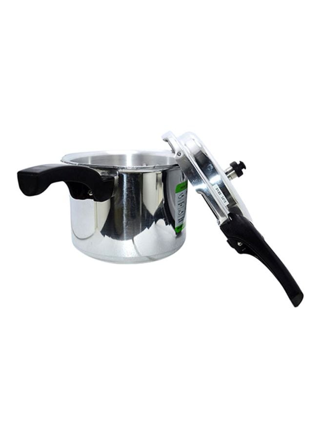 SONASHI AntiSpill Pressure Cooker 5L with Strong Aluminum Body  Extra Strong Lugs with Anti Spill Lid  Heavy Base  Can be used on Gas Stove And Induction Stove Silver/Black 5 Liters SPC-150 Silver/Black 5Liters  - Image 4