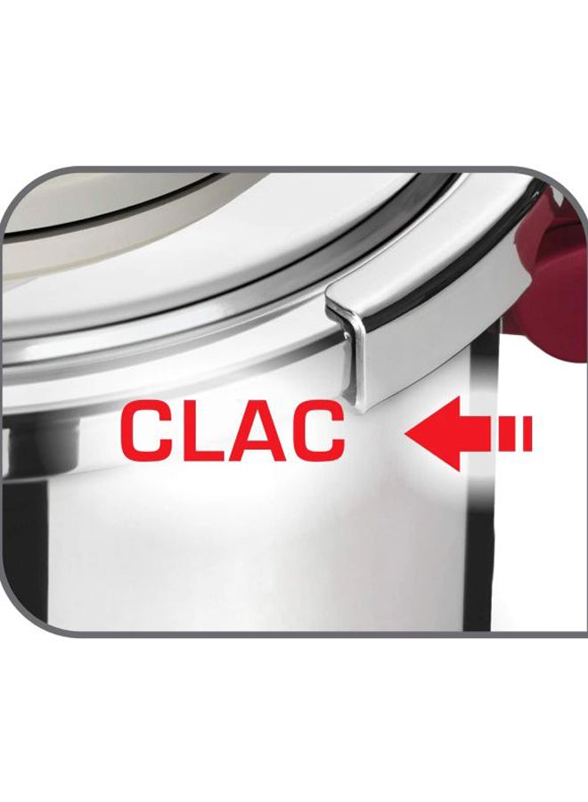 Tefal - TEFAL Pressure Cooker | Clipso + Precision 8 L | Stainless Steel | All heat sources including induction | Foldable Handles for easier storage | Made in France | 2 Years Warranty | P4411462 Red 8.0Liters - Image 1
