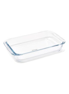 ALBERTO 3-Piece Glass Rectangular Roaster Set Clear  - Image 3