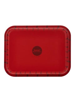 Tefal Aluminium Rectangular Roaster Black/Red 25cm  - Image 2