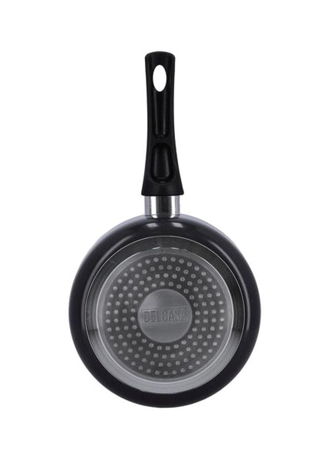 DELCASA Non-Stick Aluminium Saucepan With Lid Grey/Black 16cm  - Image 4