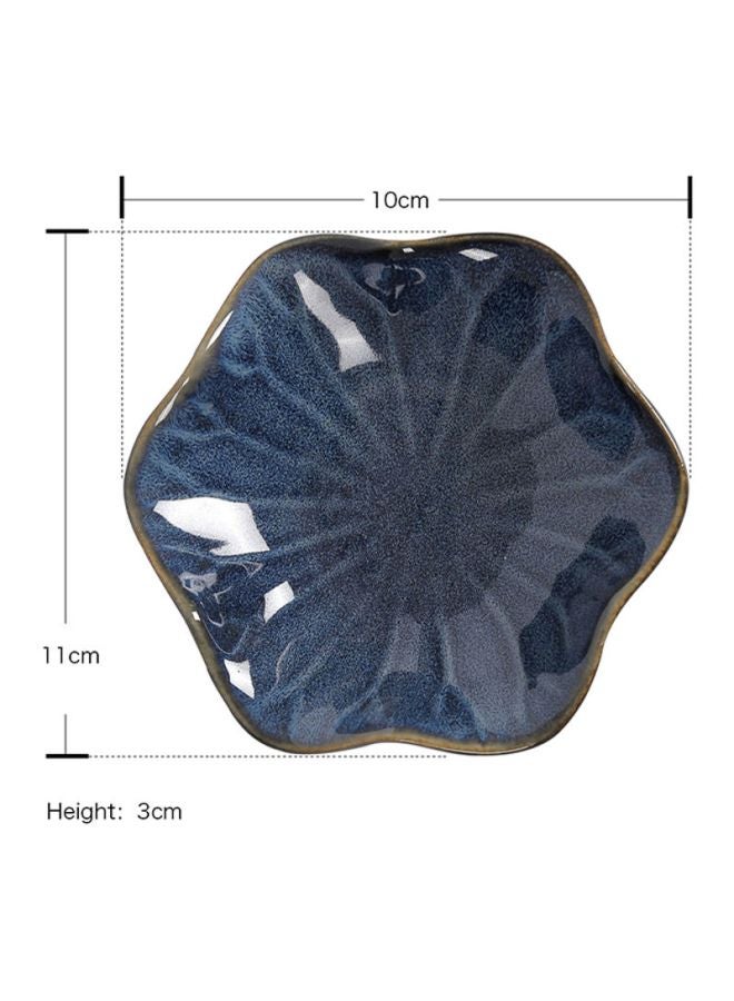 Sharpdo Kiln Turning Dish Saucer Blue 4.3inch  - Image 5