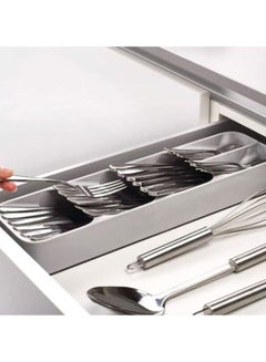 Beauenty Drawer Flatware Storage Box Grey 39.6X11X5.5cm  - Image 3