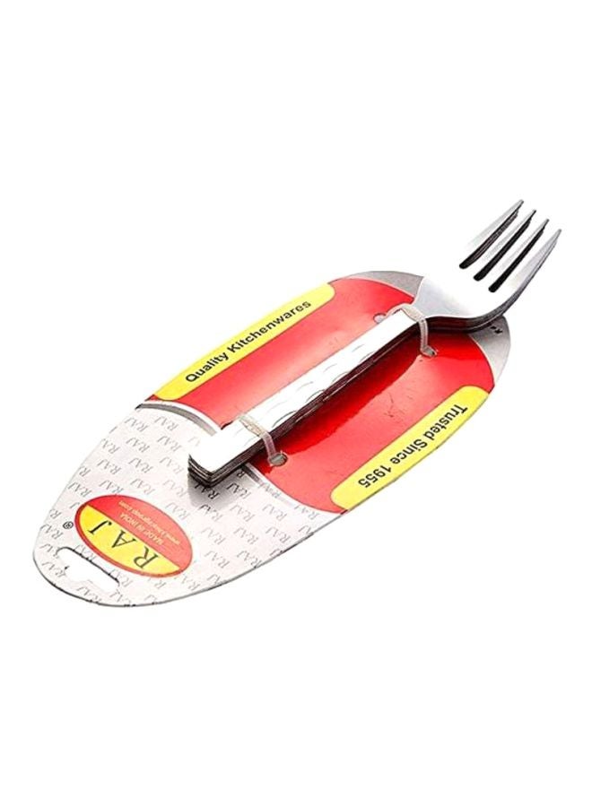 RAJ 6-Piece Symphony Tea Fork Set Silver  - Image 3