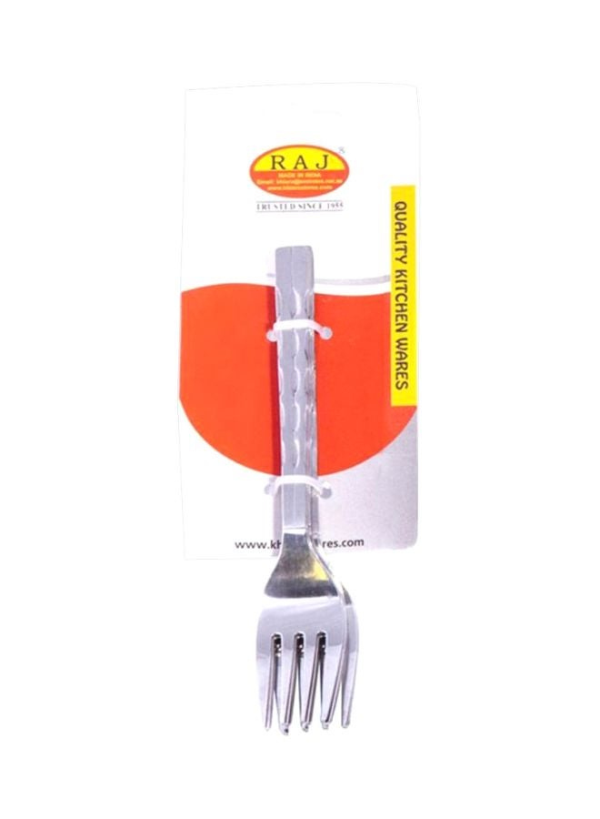 RAJ 6-Piece Symphony Tea Fork Set Silver  - Image 4