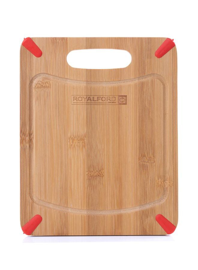 Royalford Organic Bamboo Cutting Board 25X20X0.8Cm Multicolor Brown 25x20x0.8cm  - Image 2