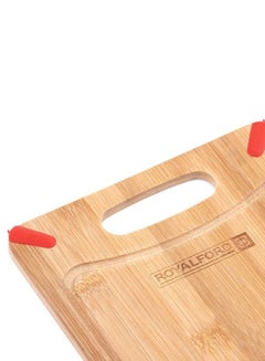 Royalford Organic Bamboo Cutting Board 25X20X0.8Cm Multicolor Brown 25x20x0.8cm  - Image 5