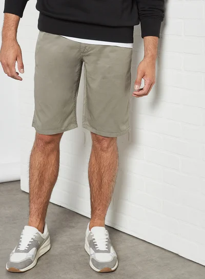 MANGO Bermuda Shorts Khaki