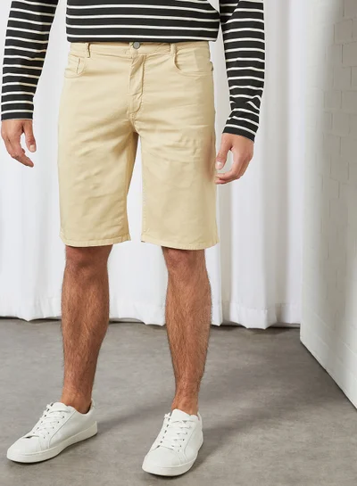 MANGO Bermuda Shorts Sand