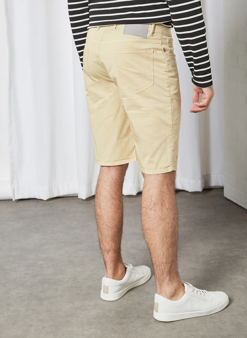 MANGO Bermuda Shorts Sand