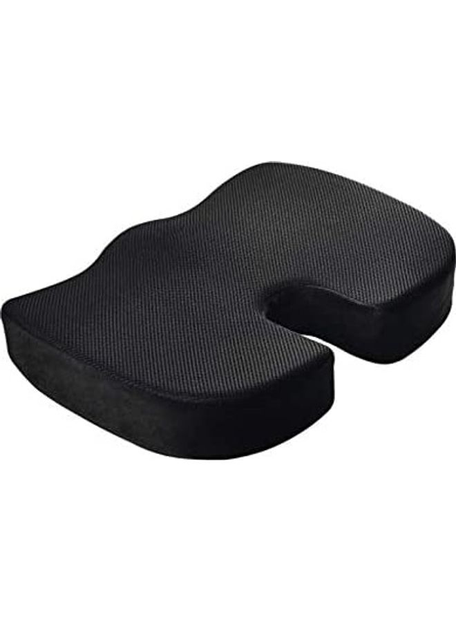 Generic - Foam Seat Cushion Memory Foam Black 45 x 35 x 7cm - Image 1