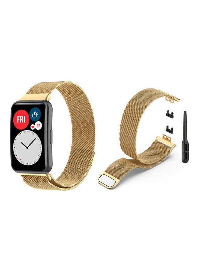 HuHa - Milanese Replacement Band For Huawei Watch Golden - Image 1