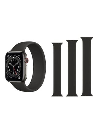 Replacement Strap Watchband For Apple Watch Series 7 41mm / 6 / SE / 5 / 4 40mm / 3 / 2 / 1 38mm Black - v1615611431/N45184454A_1