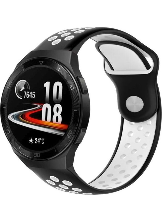 HuHa Replacement Band For Huawei Watch GT 2e Black/White - Image 2