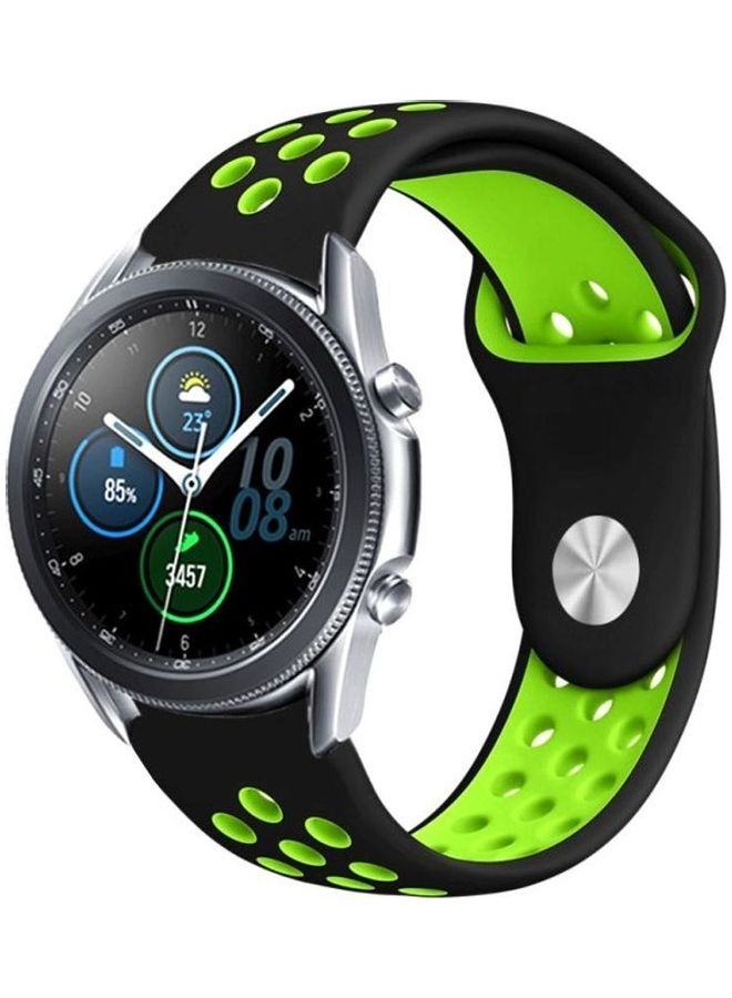 HuHa Replacement Band For Samsung Galaxy Watch 3 Black/Green  - Image 1