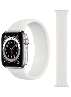 Replacement Strap Watchband For Apple Watch Series 7 45mm / 6 / SE / 5 / 4 44mm / 3 / 2 / 1 42mm White
