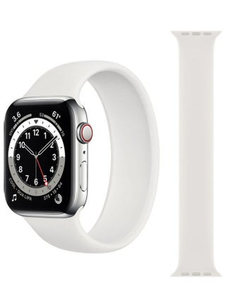 Replacement Strap Watchband For Apple Watch Series 7 45mm / 6 / SE / 5 / 4 44mm / 3 / 2 / 1 42mm White - v1615611434/N45184479A_1
