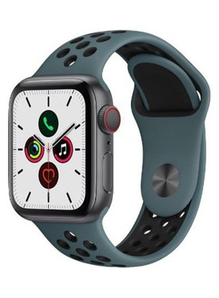 Replacement Strap Watchband For Apple Watch Series 7 45mm / 6 / SE / 5 / 4 44mm / 3 / 2 / 1 42mm Teal/Black - v1615611443/N45184544A_2
