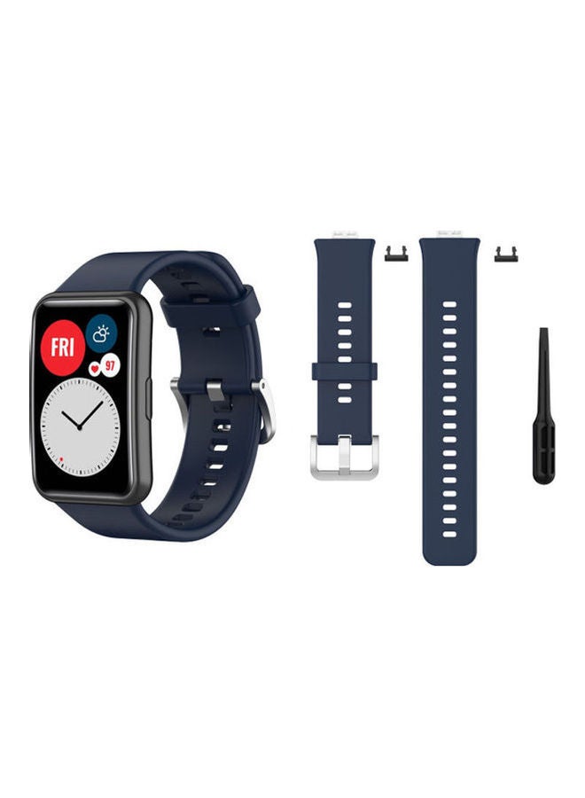 HuHa Buckle Replacement Band For Huawei Watch Dark Blue - Image 1