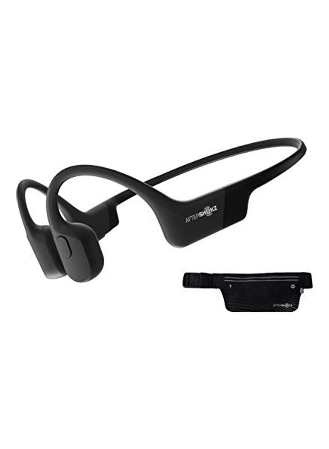 أفتر شوكز سماعة رأس لاسلكية بتصميم مفتوح تعمل بتقنية التوصيل العظمي أسود - Image 1