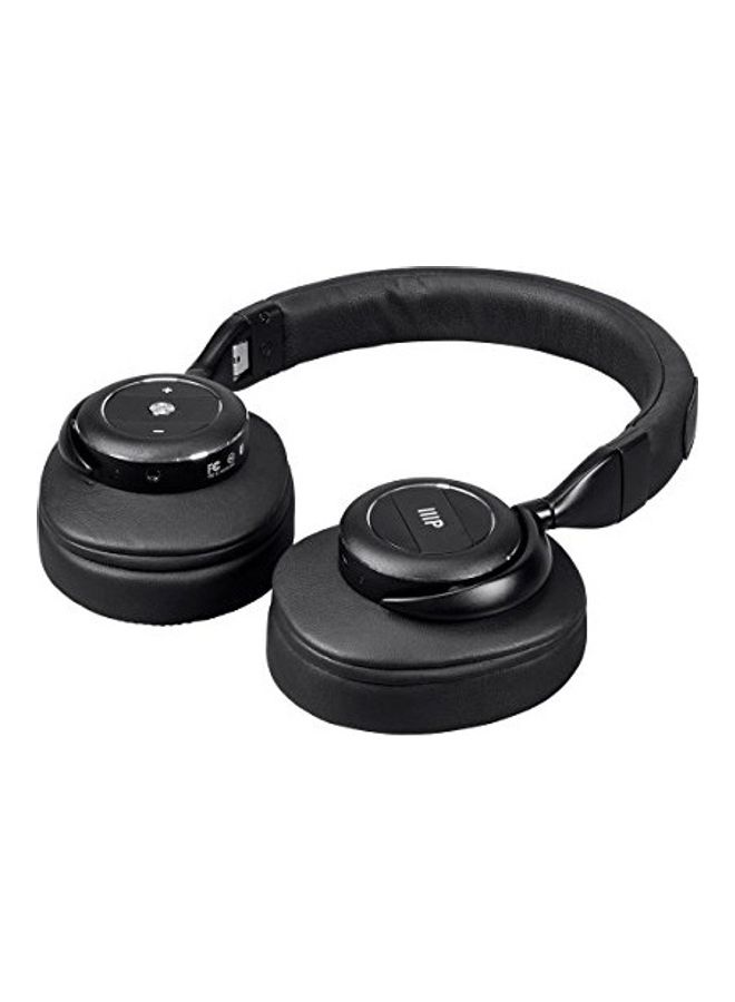 Monoprice Active Noise Cancelling Bluetooth Wireless Headphones Black  - Image 2