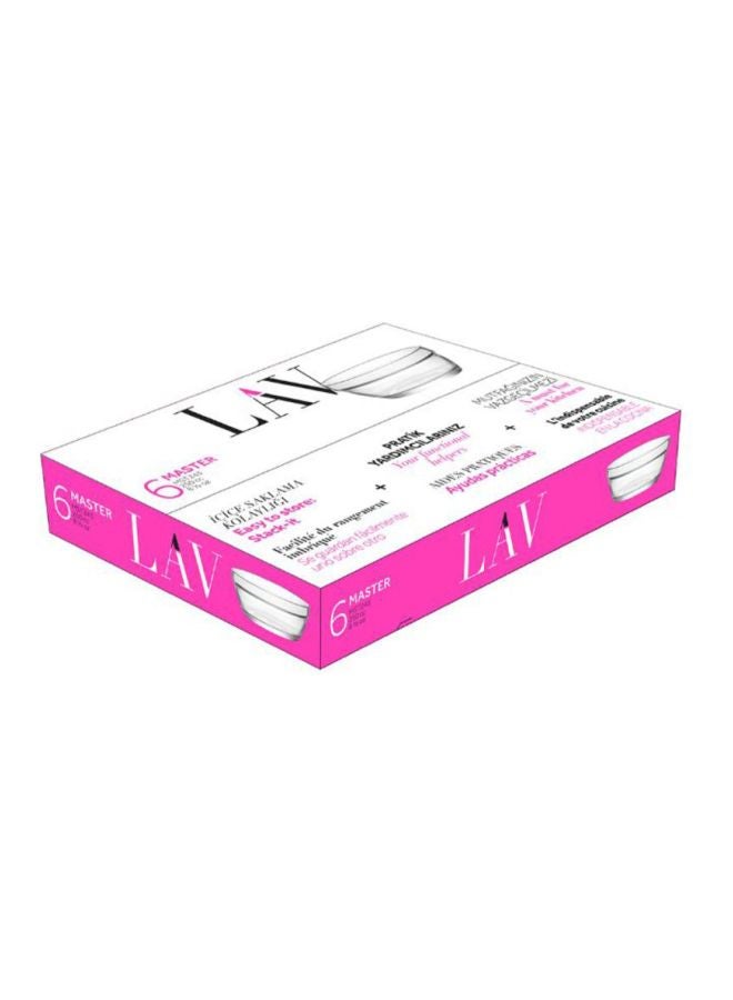 LAV 6-Piece Master Bowl Set Clear 6x250ml - Image 2