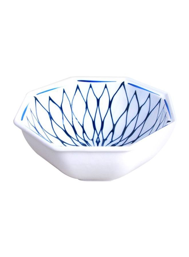Sharpdo - Lotus Star Bowl White/Blue 22x22x9cm - Image 1